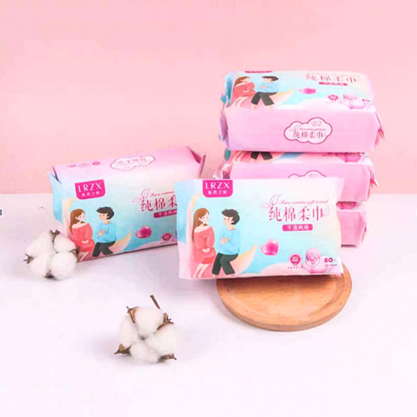 蓮柔之昕純棉柔巾80片